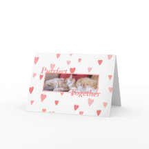 Tarjeta Snuggling del el día de San Valentín de