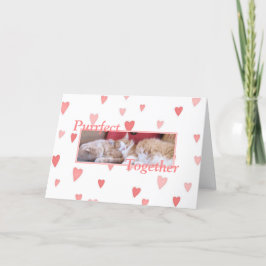 Festiva Tarjeta Snuggling del el día de San Valentín de