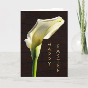 Festiva tarjeta solar calila lily easter