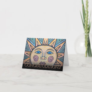 Festiva Tarjeta solar de felicitación por la paz