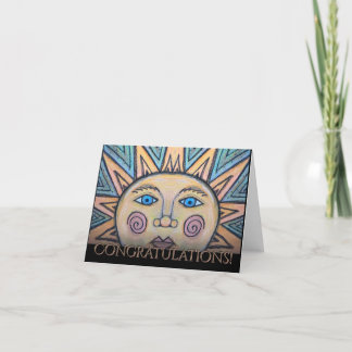 Festiva Tarjeta solar de felicitación por la paz