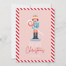 Festiva Tarjeta sonriente de Navidades de desnucracker