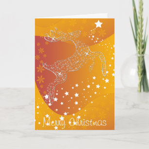 Festiva Tarjeta Starry Reindeer