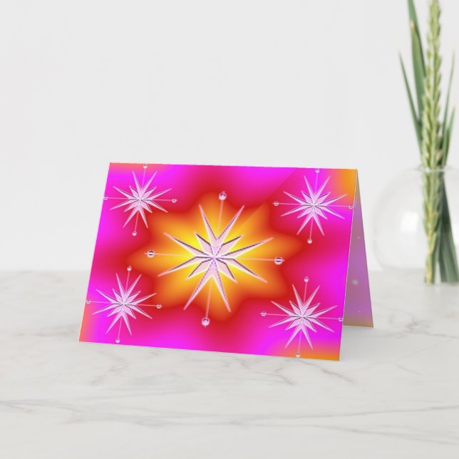 Festiva Tarjeta Stars Light New Year (Anverso)
