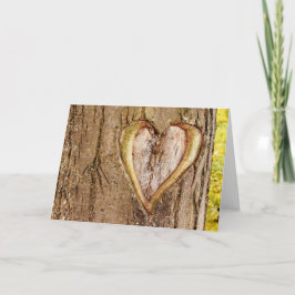 Festiva Tarjeta tallada árbol del día de San Valentín del