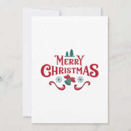 Festiva Tarjeta única de Navidades rojos