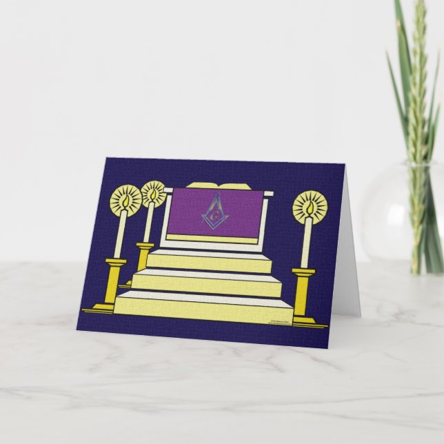 Festiva Tarjeta universal masónica (Anverso)