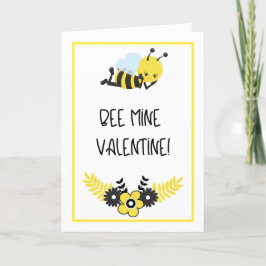Festiva Tarjeta Valentine de Bee Mine