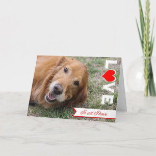 Festiva Tarjeta Valentine de recuperación de oro
