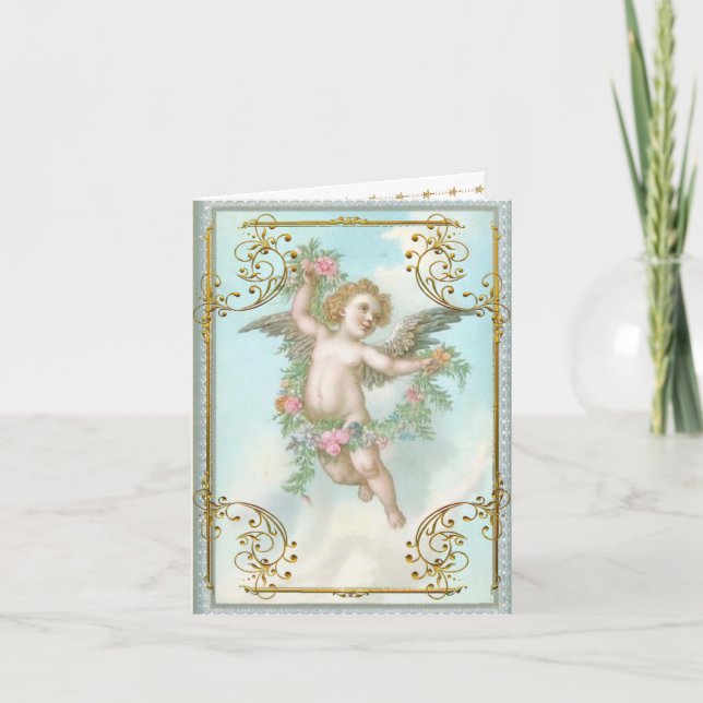 Festiva Tarjeta Valentines Angel (Anverso)