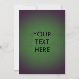 Festiva Tarjeta verde en blanco para la Vignette Grunge Fu