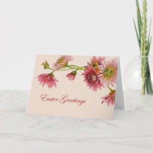 Festiva Tarjeta Vinage Easter con dásidos