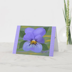 Festiva Tarjeta Viola Easter (fuente grande)