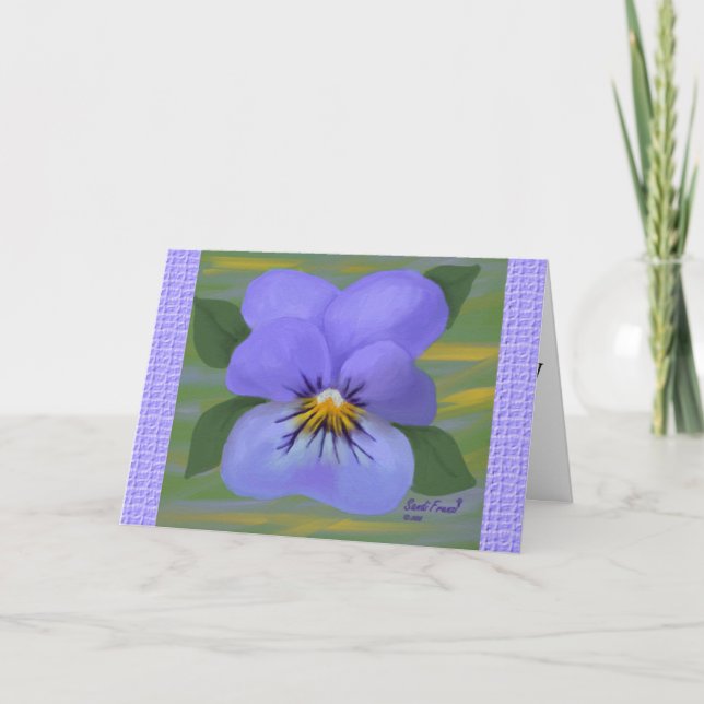 Festiva Tarjeta Viola Easter (fuente grande) (Anverso)