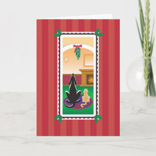 Festiva Tarjeta WagsToWishes_Merry Kissmas