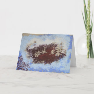 Festiva Tarjeta Winter Woodland