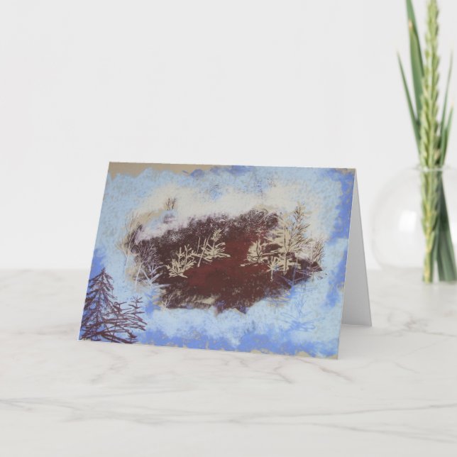 Festiva Tarjeta Winter Woodland (Anverso)