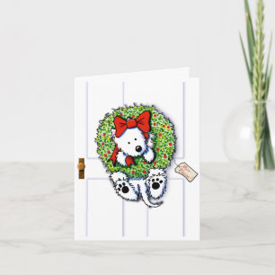 Festiva Tarjeta Wreath Wrangler de vacaciones