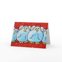 Tarjeta y sobre de felicitación de LimbBirds