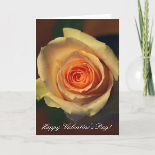 Festiva Tarjeta Yellow Rose Valentine