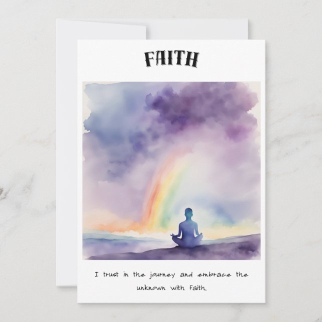 Festiva Tarjeta Zen: Confianza en el viaje (Anverso)