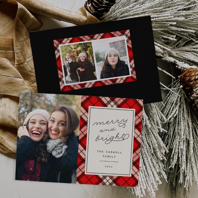 Festiva Tartán de vacaciones | Tarjeta fotográfica de Navi (Subido por el creador)