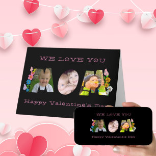 Festiva Te amamos Mamá tarjeta del Día de San Valentín con