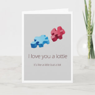 Festiva Te amo a ti.  Tarjeta de felicitación del El día d