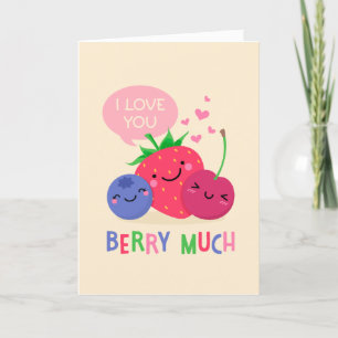 Festiva Te Amo Berry Una Tarjeta De El día de San Valentín