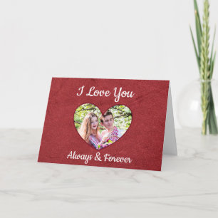 Festiva Te amo feliz tarjeta personalizada de San Valentín