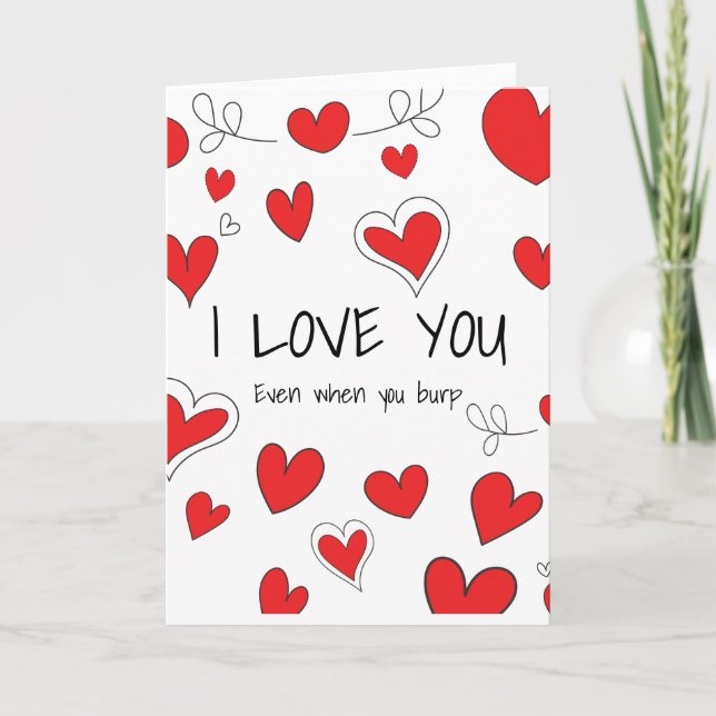 Festiva Te Amo Incluso Cuando Quema La Tarjeta De Vacacion (Anverso)