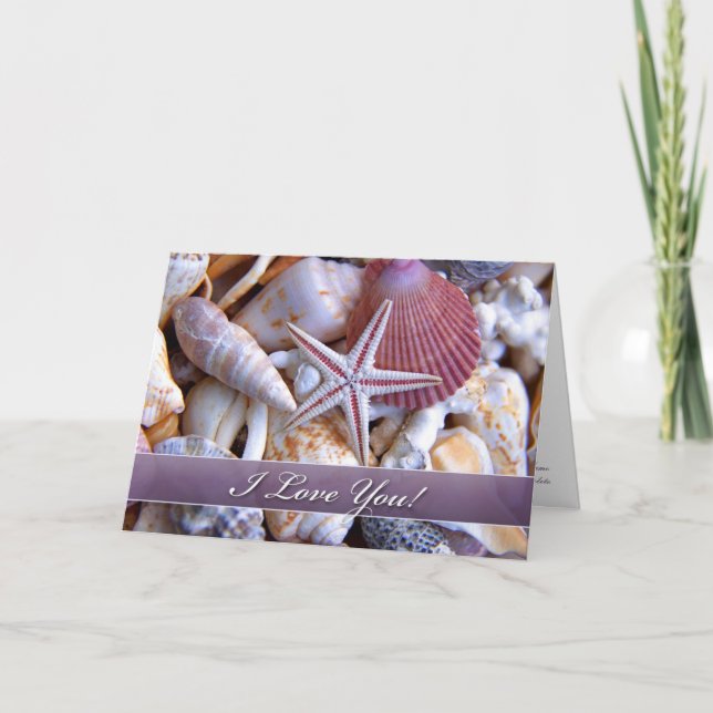 Festiva Te Amo La Tarjeta De Las Bombas De Clam (Anverso)