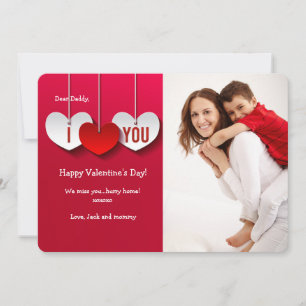Festiva Te amo la tarjeta de San Valentín de fotos de tus