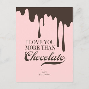 Festiva Te amo más que la postal de San Valentín de chocol