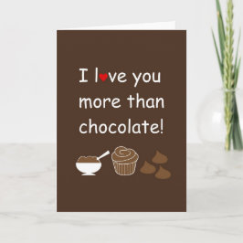 Festiva Te amo más que la tarjeta de chocolate