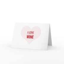 TE AMO MÁS QUE WINE- tarjeta divertida de la