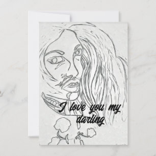 Festiva Te amo mi querido, tarjeta de romance
