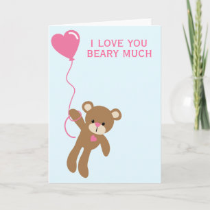 Festiva Te amo mucho antes - Tarjeta de felicitación