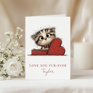Festiva Te Amo Por Siempre Tarjeta Divertida de San Valent