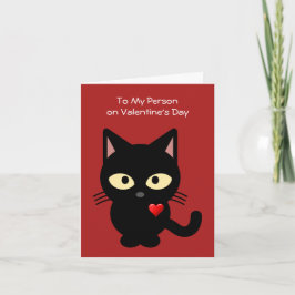 Festiva Te Amo / Tarjeta del Día de San Valentín de Gato N
