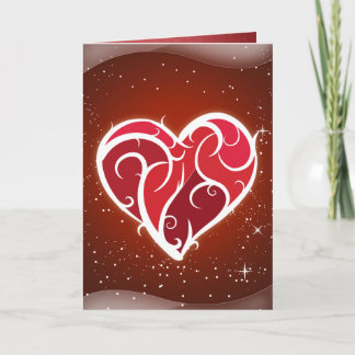 Festiva Te amo tarjeta del día de Valenines