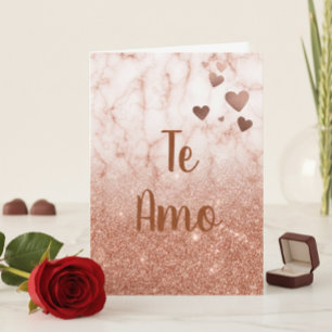 Festiva Te Amo Tarjeta El día de San Valentín Amor Español