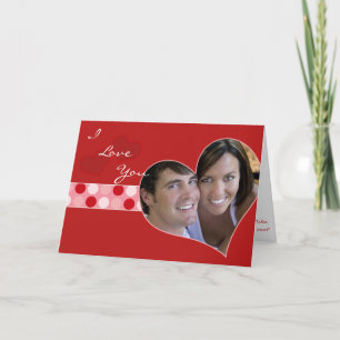 Festiva Te Amo Tarjeta Follada De Fotografía