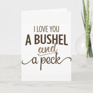 FESTIVA *TE AMO UNA TARJETA DE AMOR BUSHEL Y PECK*