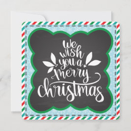 Festiva Te deseamos una tarjeta navideña