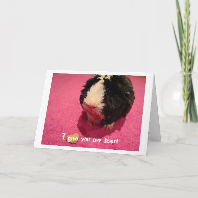 Festiva Te Doy Mi Tarjeta De Saludo De Corazón (Anverso)