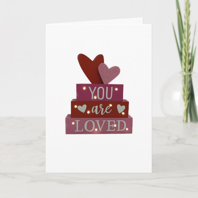 FESTIVA **TE ENCANTAN*** TARJETA DE NAVIDADES ROMÁNTICOS (Anverso)