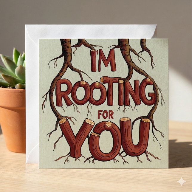 Festiva Te estoy robando la tarjeta (Empower someone special with this, "I'm rooting for you" card! )