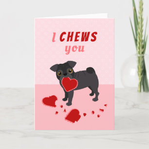 Festiva Te presento la tarjeta de vacaciones de Pug El día