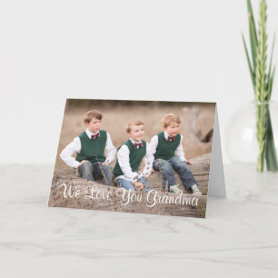 Festiva Te queremos tarjeta del día de la abuela